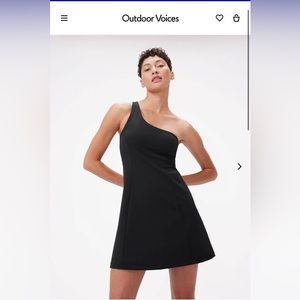 Outdoor Voices One Shoulder Exercise Dress